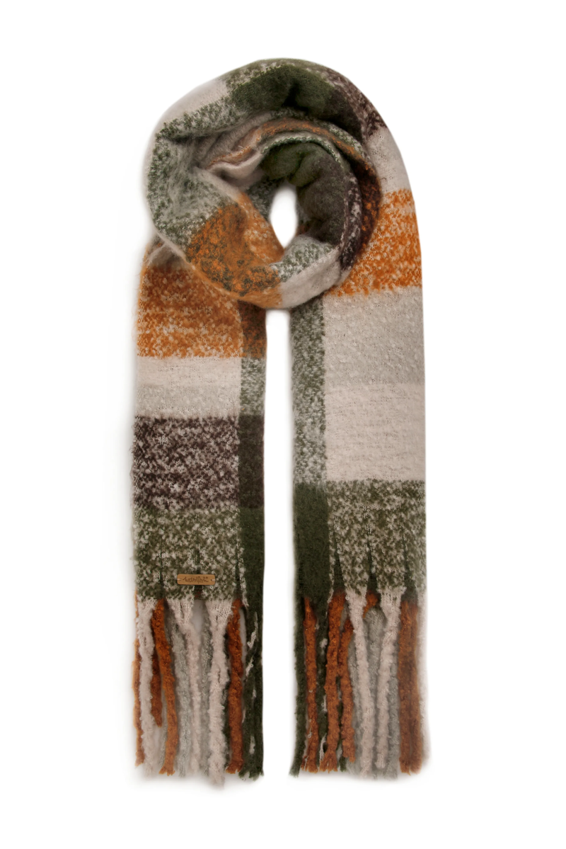 Weirdfish Austell Eco Cosy Scarf in Pearl Grey