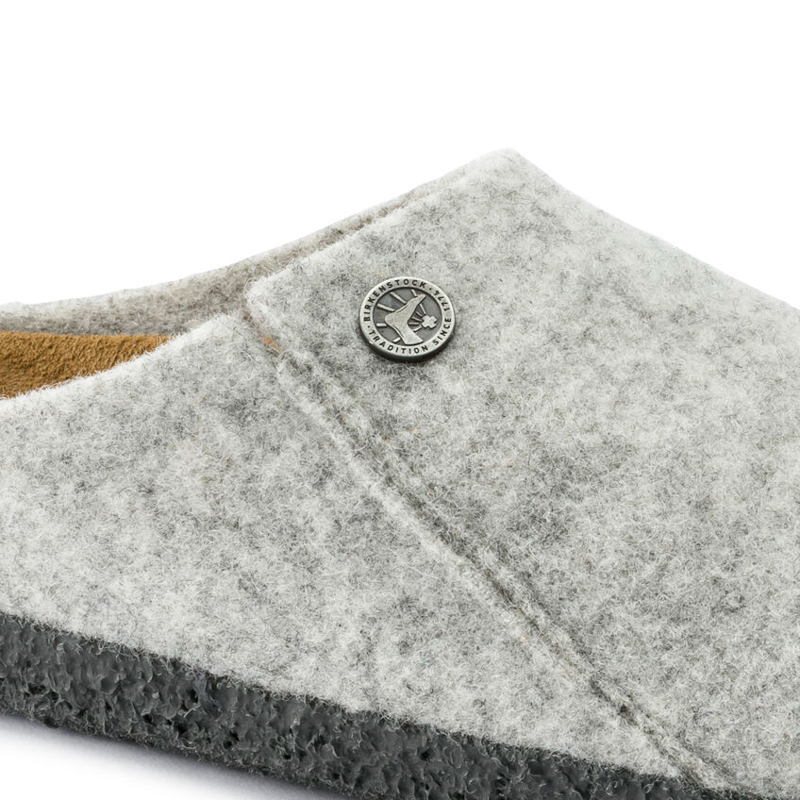 Birkenstock Zermatt Wool Felt Slipper in Light Grey-7