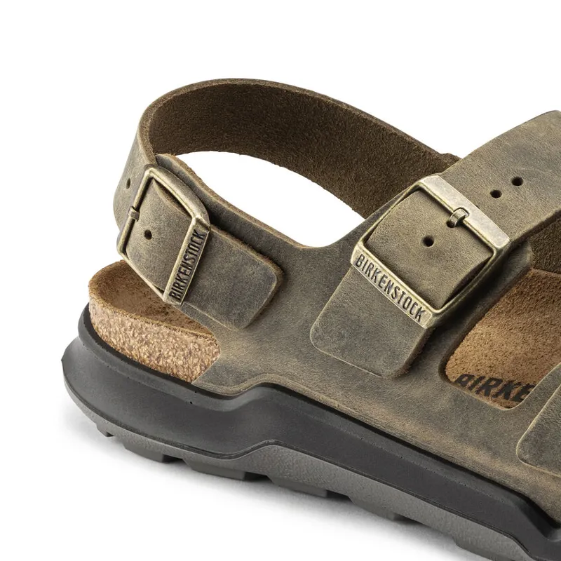 Birkenstock Milano Sandas Mens in Artic Old Faded Khaki-7