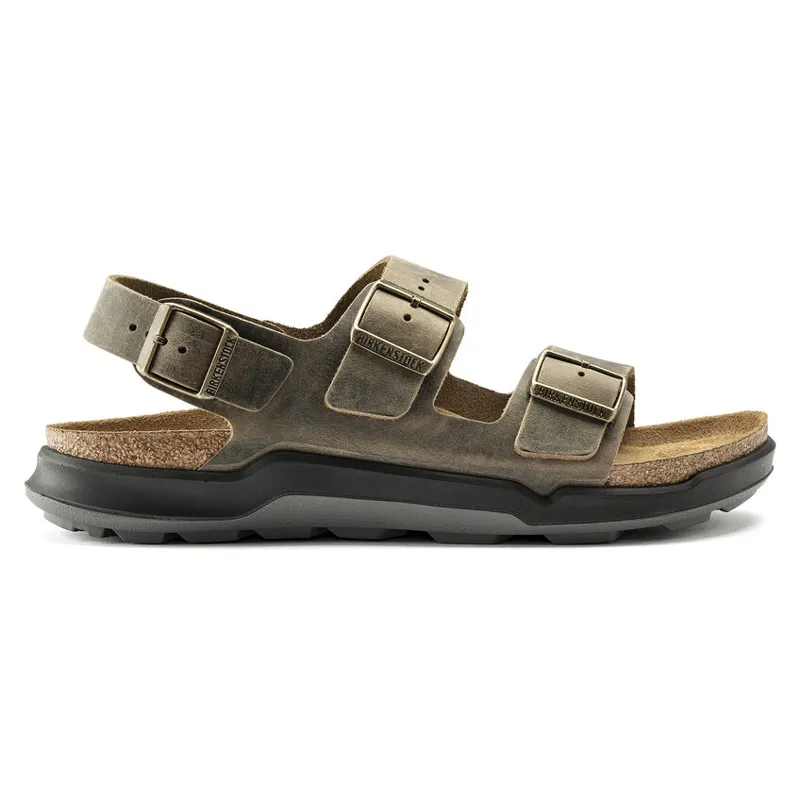 Birkenstock Milano Sandas Mens in Artic Old Faded Khaki-6