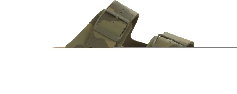 Birkenstock Arizona Birko-Flor Sandals Mens in Desert Soil Camo Green-2