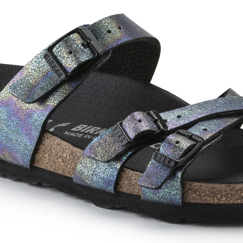 Birkenstock Franca Vegan Sandal in Iridescent Black-7