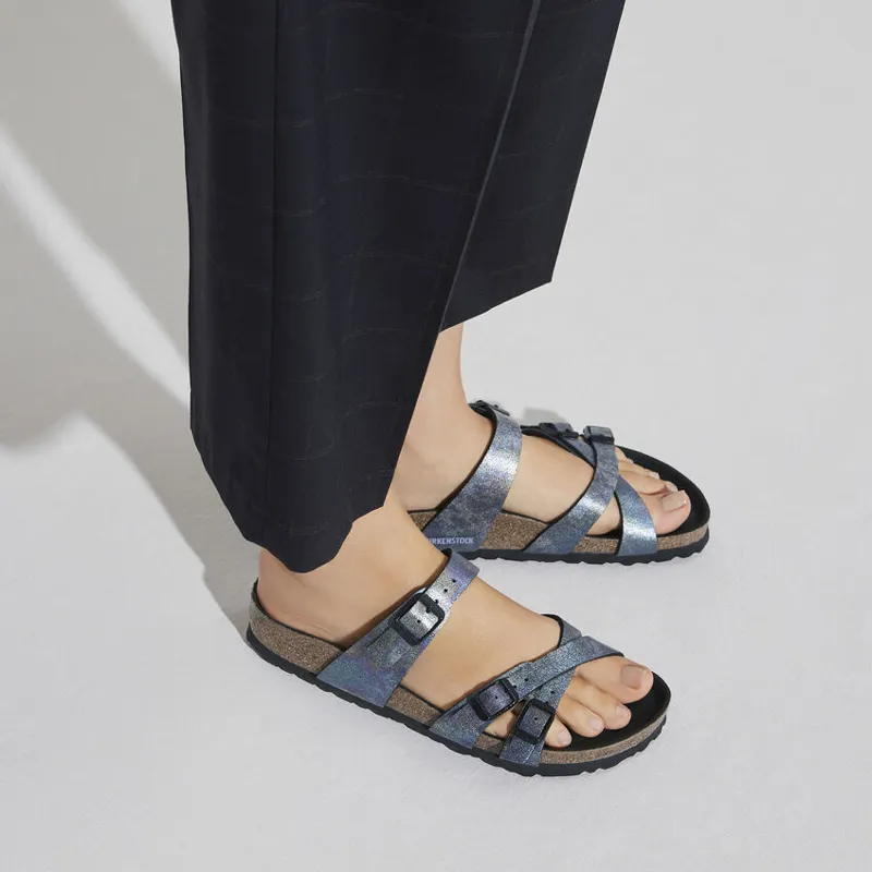 Birkenstock Franca Vegan Sandal in Iridescent Black-2