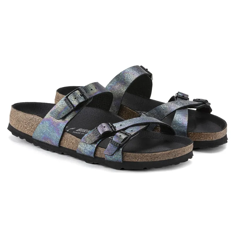 Birkenstock Franca Vegan Sandal in Iridescent Black-5