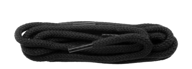 Shoe String Round Cord laces 90cm in Black