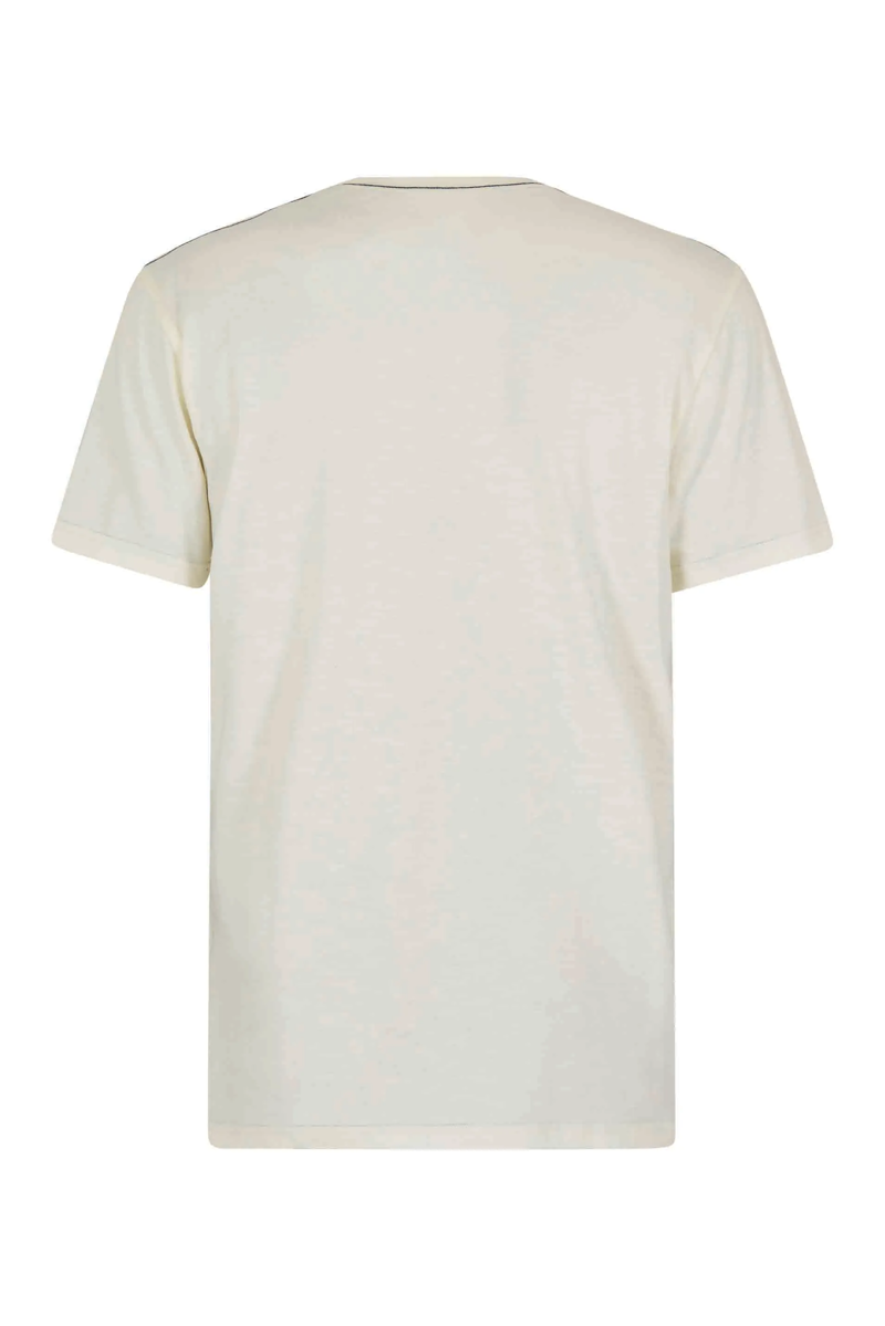 Weirdfish Fished T-shirt Mens in Dusty White-2