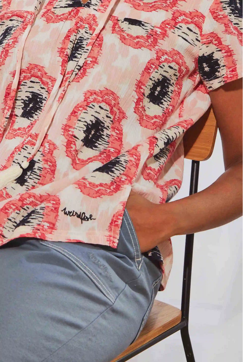 Weirdfish Malorri Trousers in China Blue-1