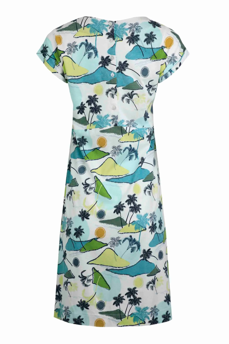 Weirdfish Tallahassee Dress Womens in Kiwi-1