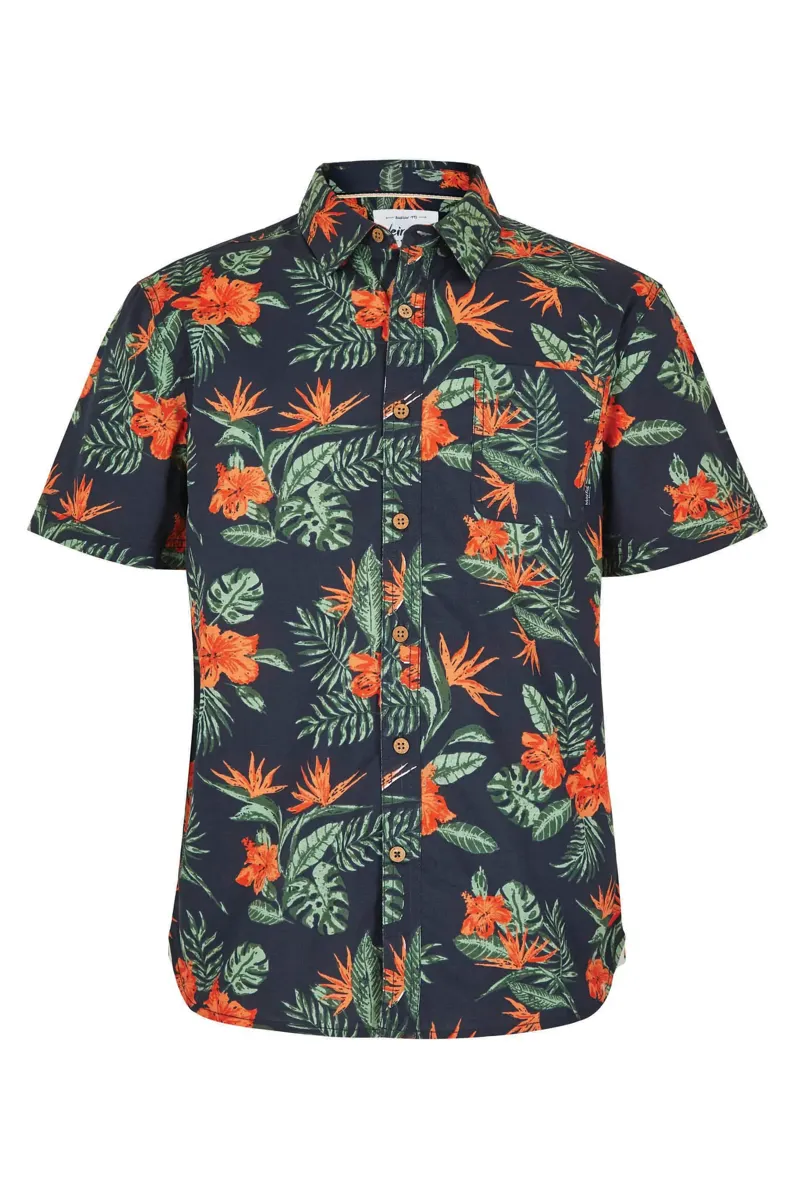 Weirdfish Faraway Shirt Mens in Navy