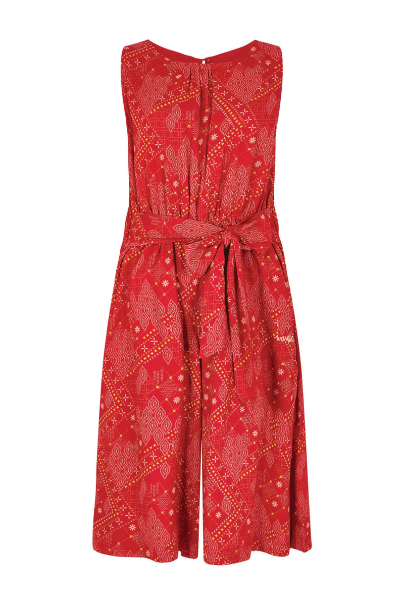 Weirdfish Nalani Jumpsuit Womens in Chilli Red-1