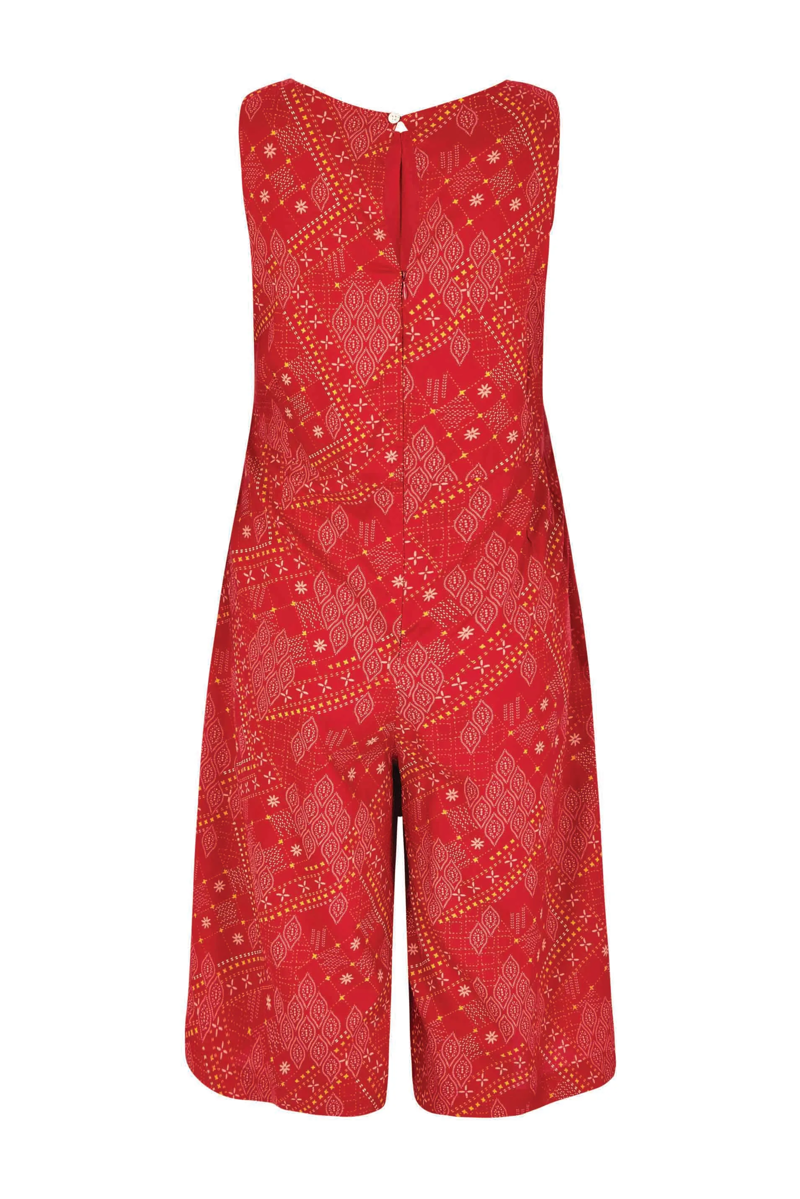 Weirdfish Nalani Jumpsuit Womens in Chilli Red-2