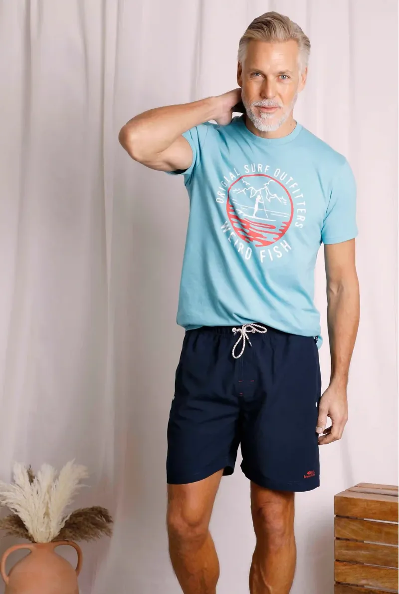 Weirdfish Banning Swim shorts Mens in Navy