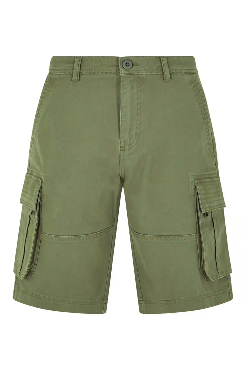 Weirdfish Rigney Shorts Mens in Dark Olive-1