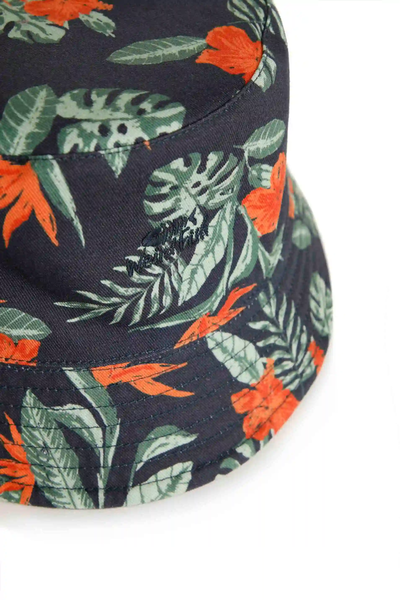 Weirdfish Hallin Bucket Hat in Navy-3