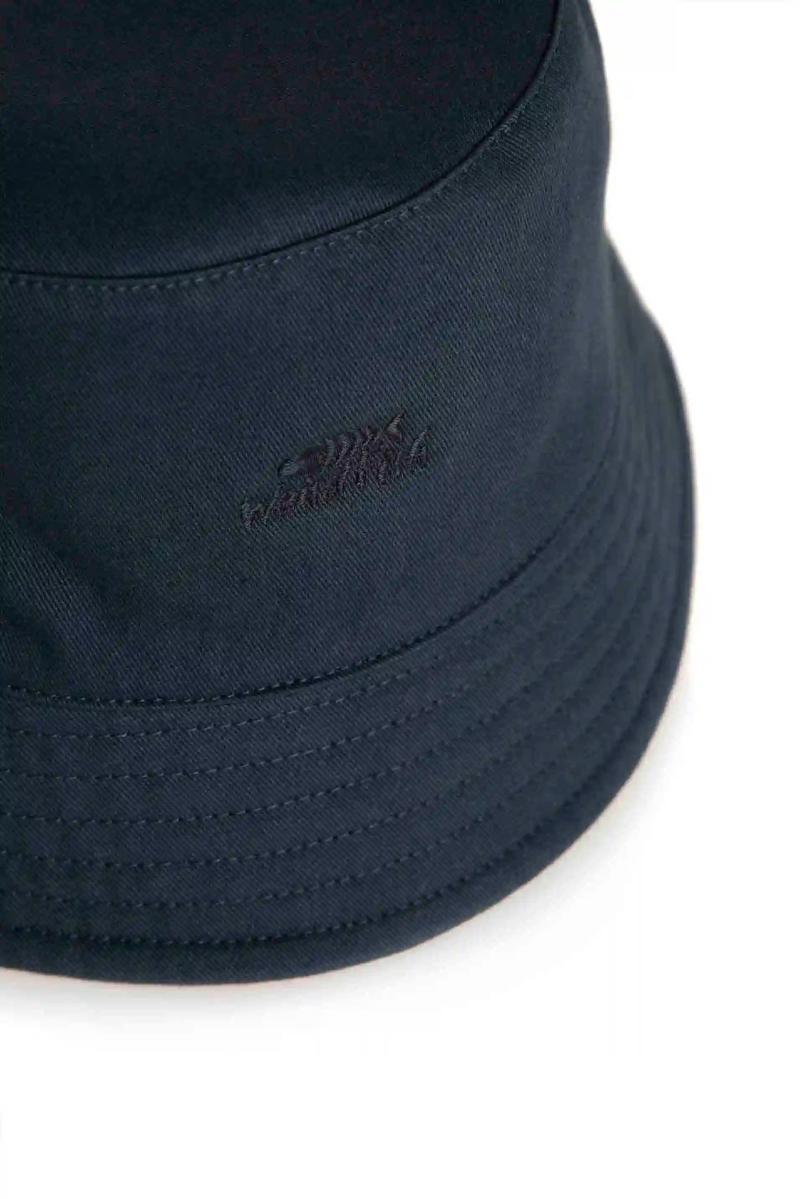 Weirdfish Hallin Bucket Hat in Navy-1