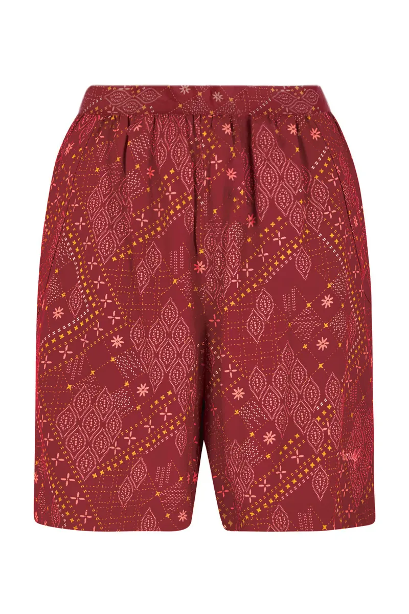 Weirdfish Sundance Shorts Womens in Chilli Red