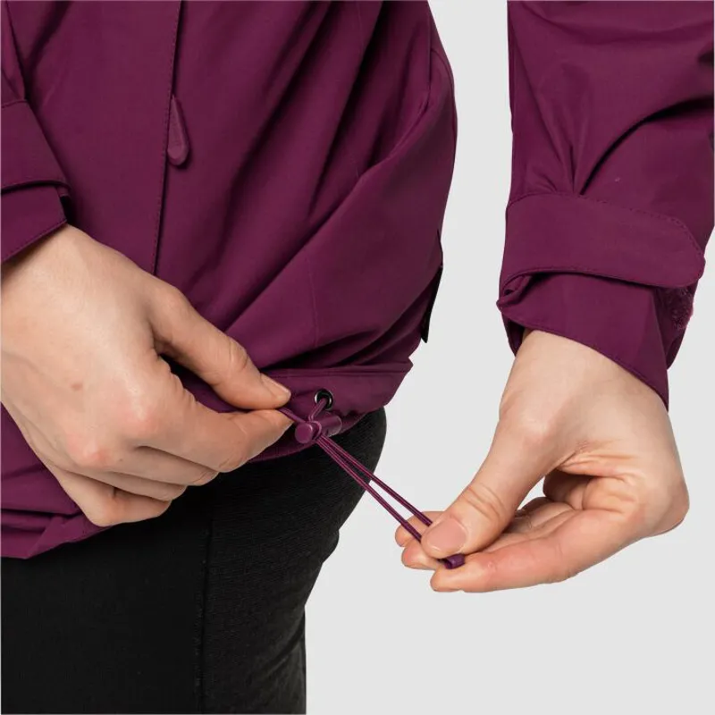 Jack Wolfskin Norrland 3 in 1 Jacket Womens in Wild Berry-5