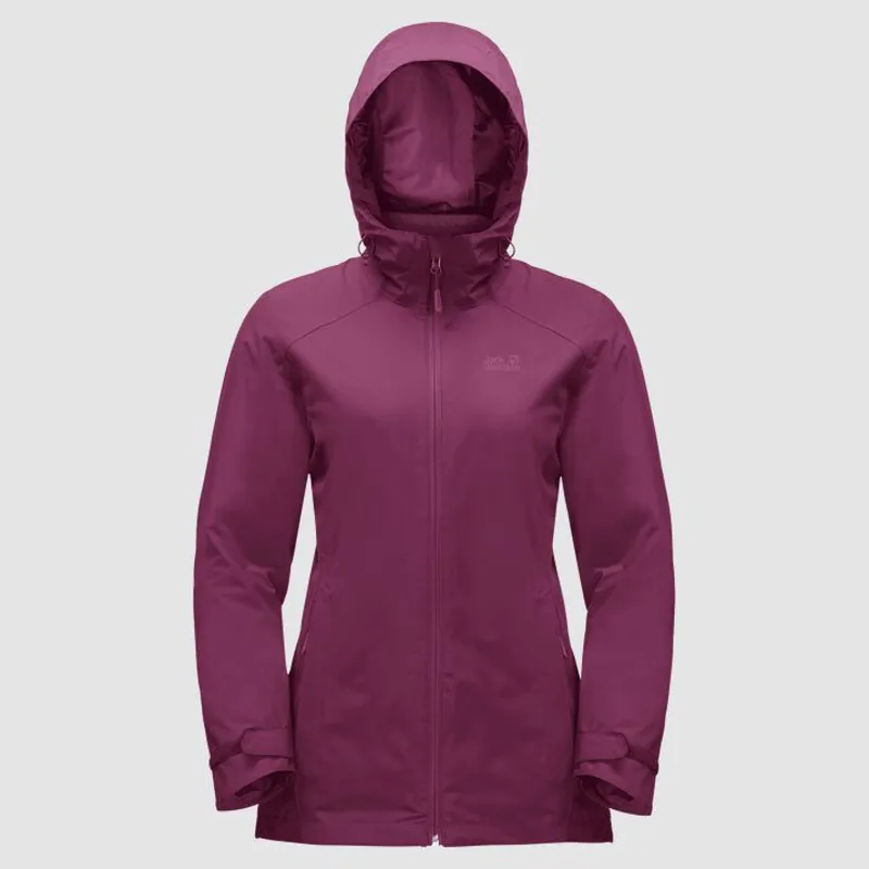 Jack Wolfskin Norrland 3 in 1 Jacket Womens in Wild Berry