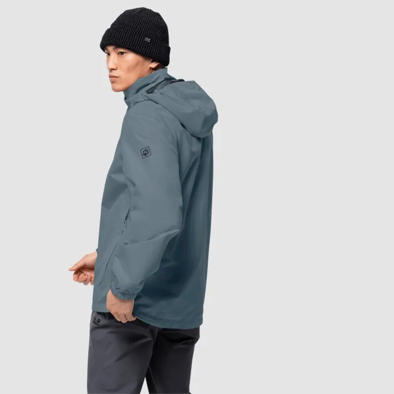 Jack Wolfskin Stormy Point Jacket Mens in Storm Grey-1