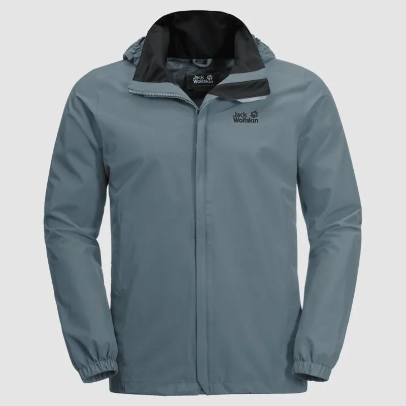 Jack Wolfskin Stormy Point Jacket Mens in Storm Grey-4