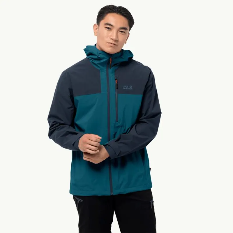 Jack Wolfskin Go Hike Jacket Mens in Blue Coral