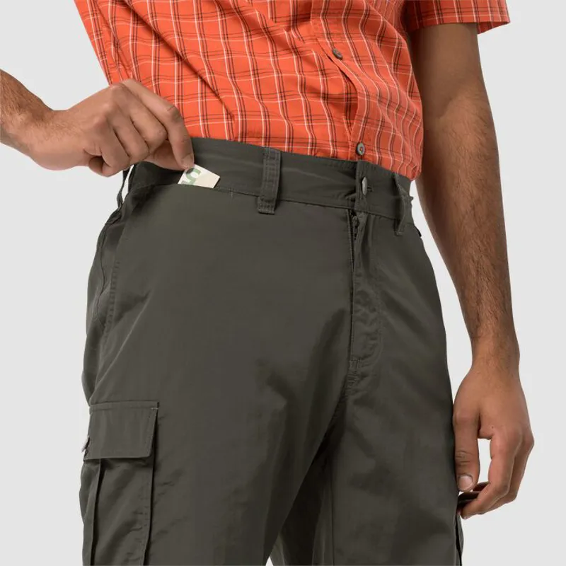Jack Wolfskin Canyon Cargo shorts Mens in Dark Moss-3