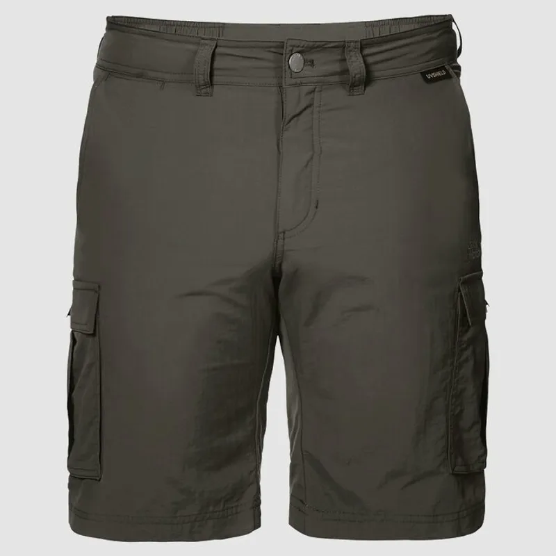 Jack Wolfskin Canyon Cargo shorts Mens in Dark Moss-4