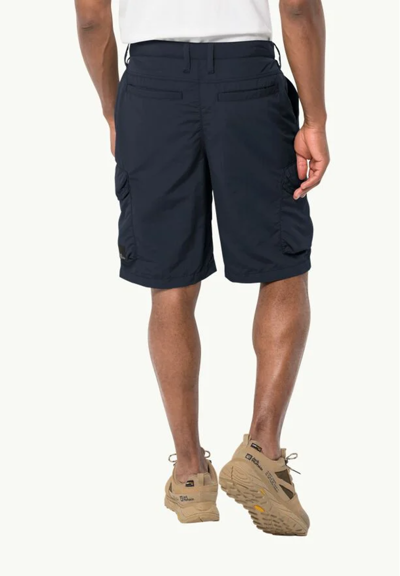 Jack Wolfskin Kalahari Cargo Shorts Mens in Night Blue-1