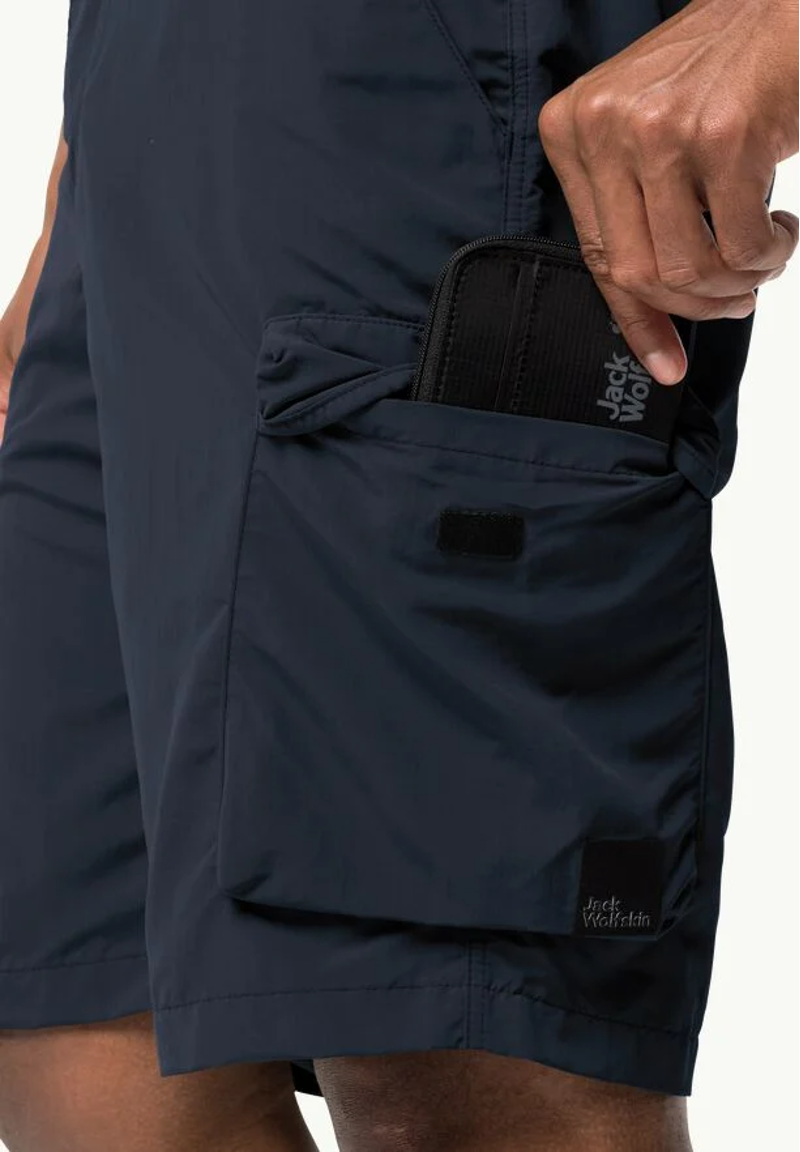 Jack Wolfskin Kalahari Cargo Shorts Mens in Night Blue-2