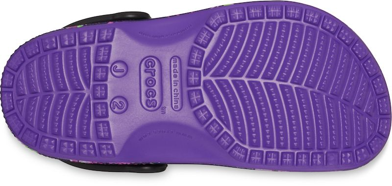 Crocs Classic Meta Scape Clog Kids in Neon Purple/Multi-2