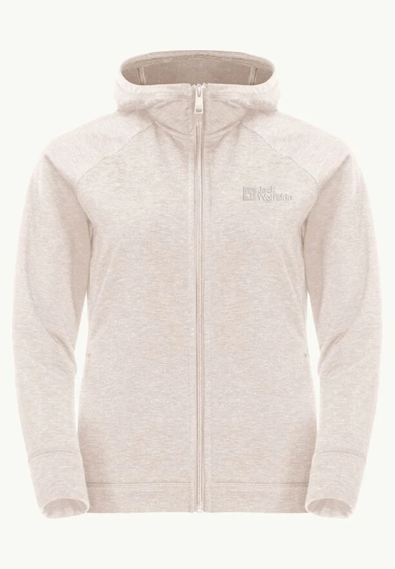 Jack Wolfskin Waldsee Hooded Jacket Womens in Sea Shell-4