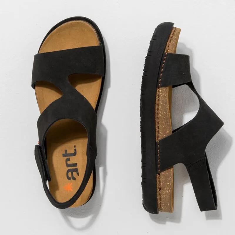 Art Company Rhodes Sandals Womens in Skin Back Black-2