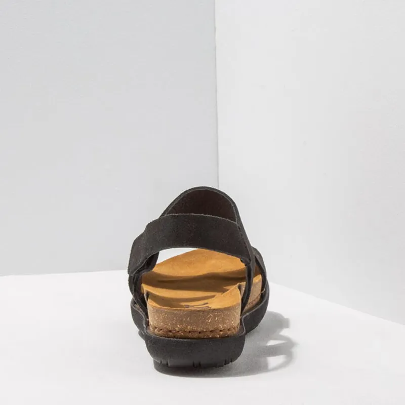 Art Company Rhodes Sandals Womens in Skin Back Black-3