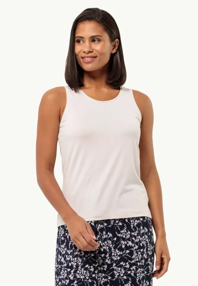 Jack Wolfskin Travel Top Womens in Sea Shell