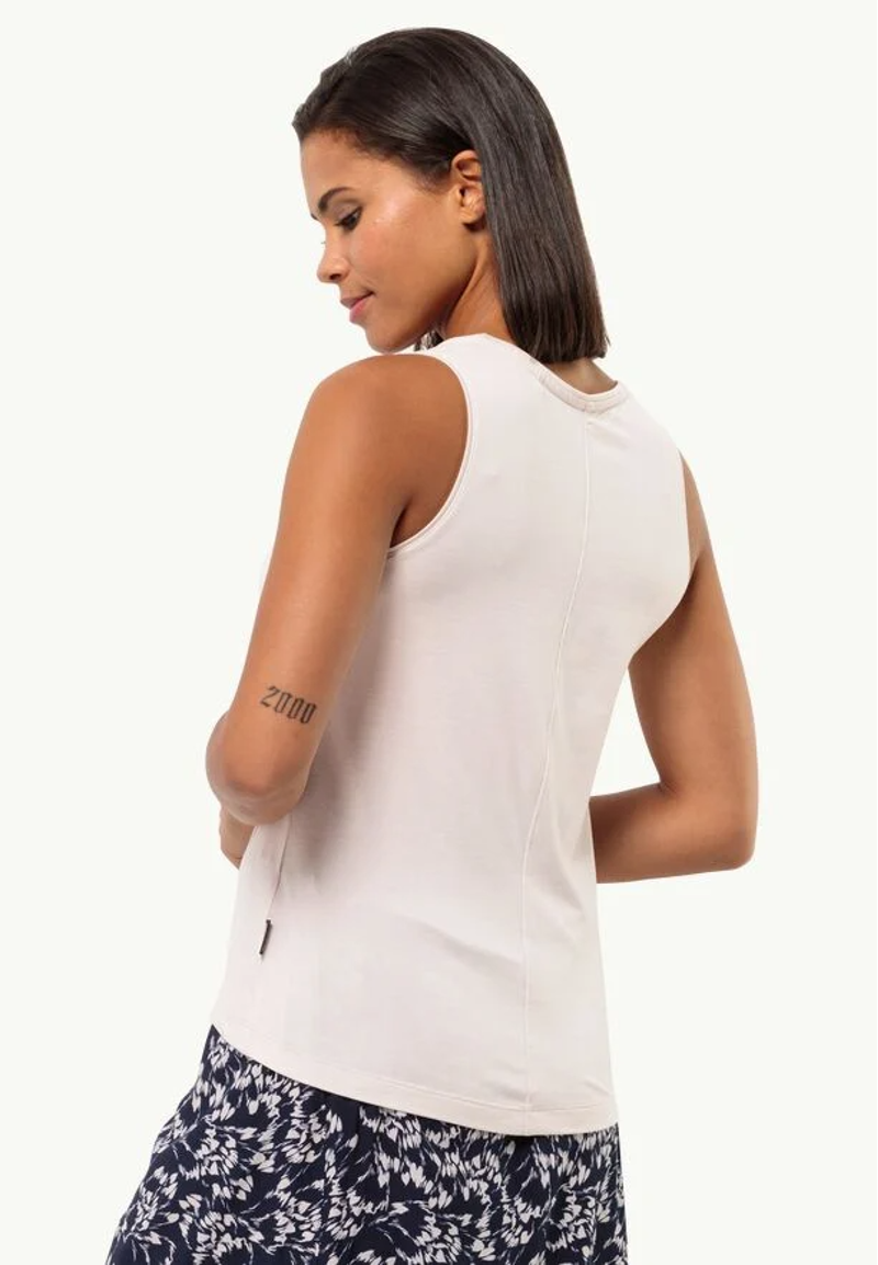 Jack Wolfskin Travel Top Womens in Sea Shell-1