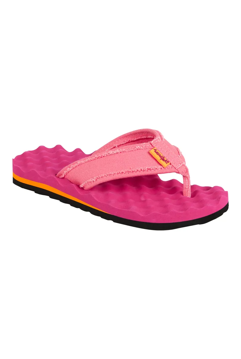 Weird Fish Cayman Waffle Flop Flop Ladies in Dark Pink-1