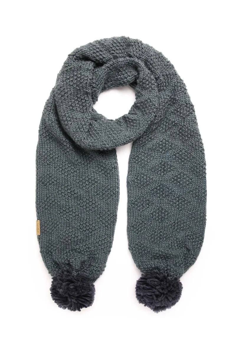 Weirdfish Luana Scarf in Navy -1