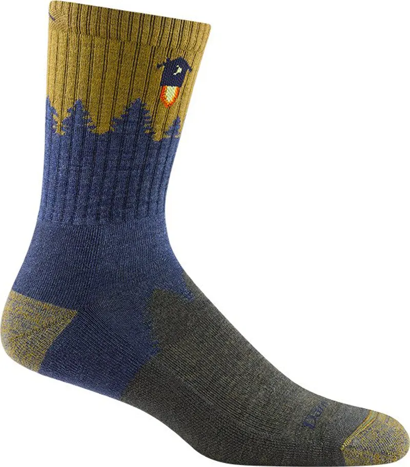 Darn Tough Number 2 Micro Crew Midweight with Cushion Socks Mens in Denim