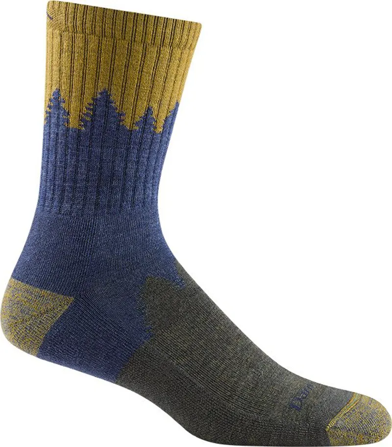 Darn Tough Number 2 Micro Crew Midweight with Cushion Socks Mens in Denim-1