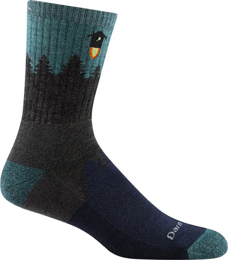 Darn Tough Number 2 Micro Crew Midweight with Cushion Socks Mens in Gray-1