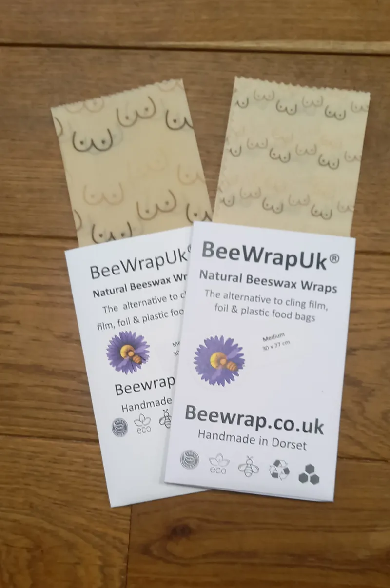 Bee Wrap UK Medium Beswax wrap in Boobs 