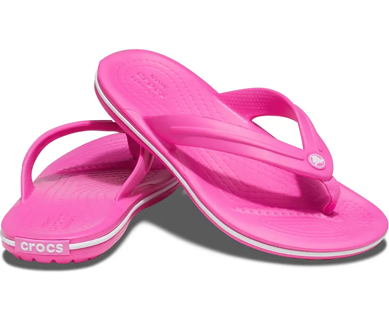 Crocs Crocband Flip Kids in Electric Pink-2