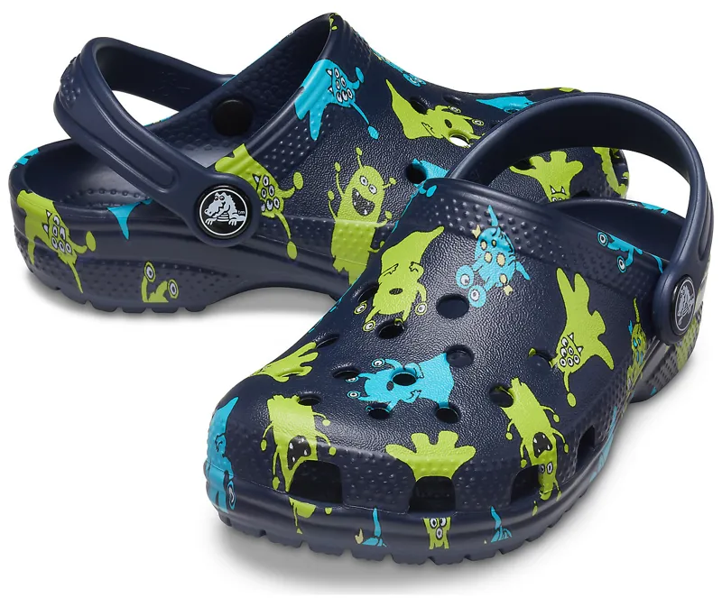 galaxy print crocs