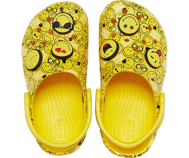 Crocs Classic Clog kids in Smiley faces-3