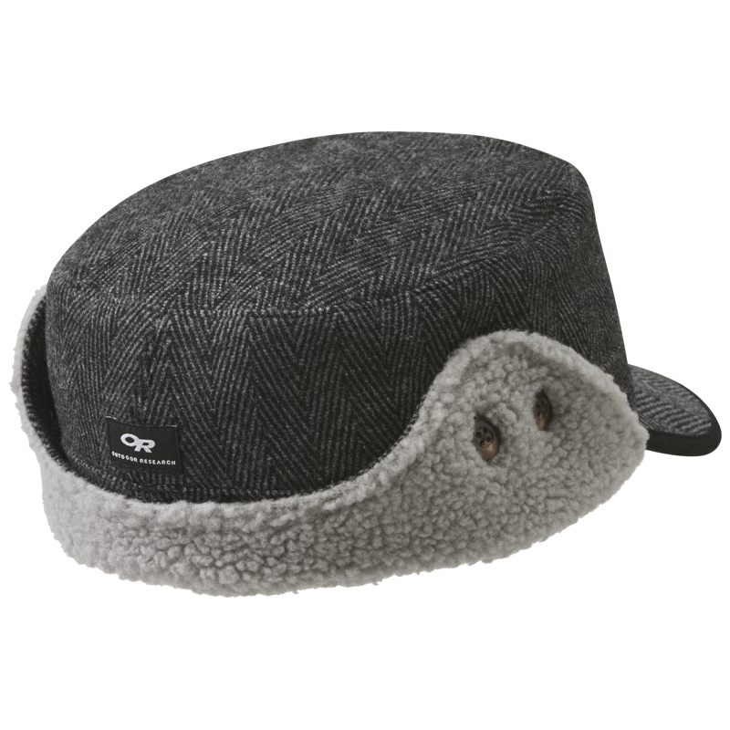 Outdoor Research Yukon Cap in Charcoal/Herringbone-1