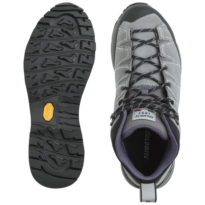 Dolomite Diagonal Pro Mid GTX Womens Boots in Pewter Grey/Dusty Purple-1