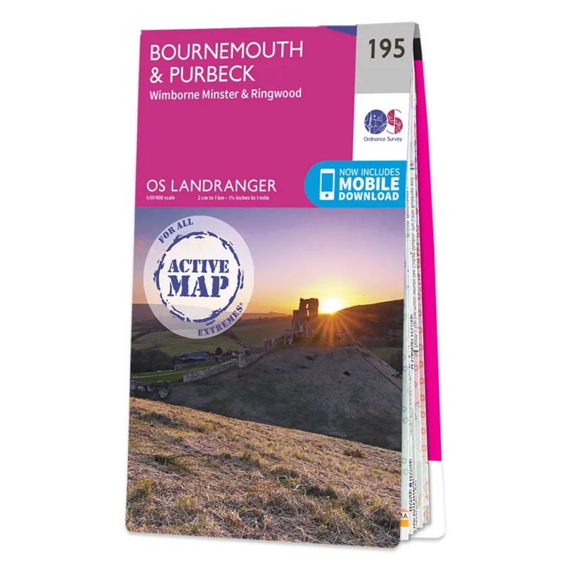 Ordnance Survey Bournemouth and Purbeck Landranger Map
