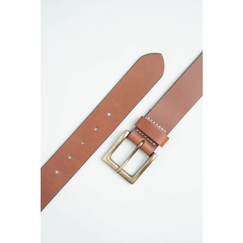 Charles Smith 40mm Leather Jeans Belt in Tan-1