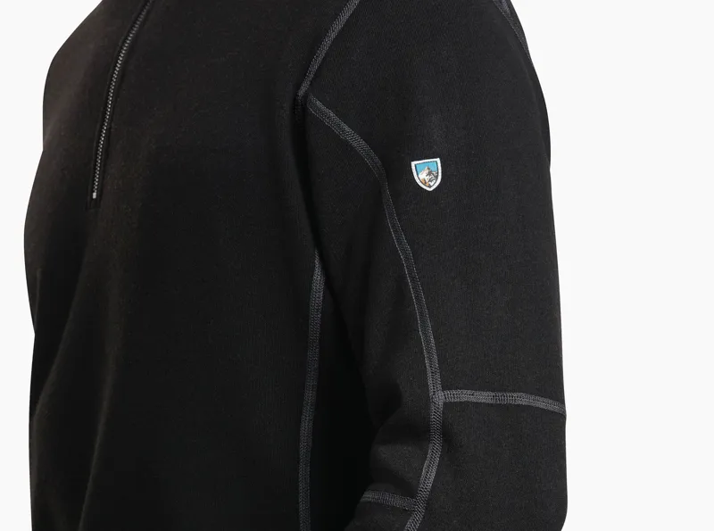 Kuhl Revel 1/4 zip Sweater Mens in Mutiny Blue/Steel-5