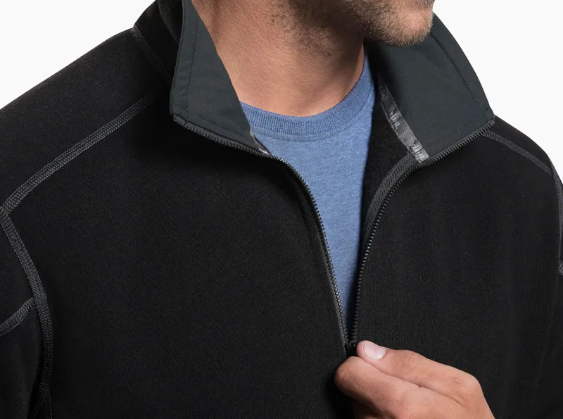 Kuhl Revel 1/4 zip Sweater Mens in Mutiny Blue/Steel-6